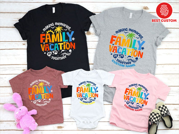 Funny Family Vacation Shirt Ideas 2024 Perfect Matching Tees Best Custom