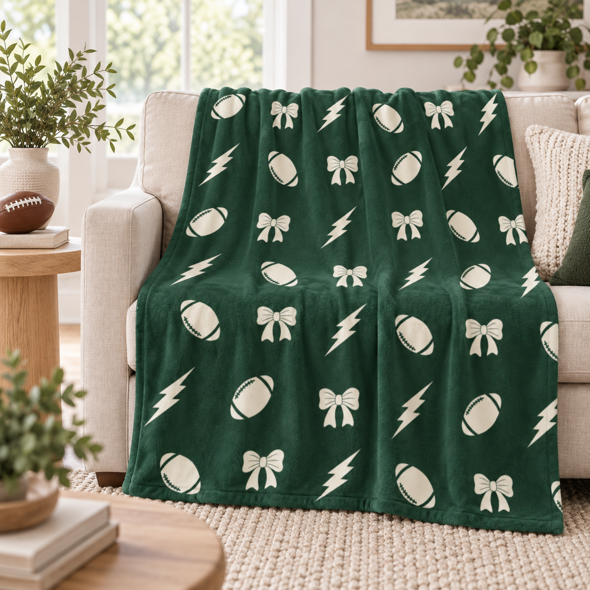 Football Blanket, Game Day Flannel Throw, Coquette Bow Football Blanket, Sports Fan Gift, Football Mom Gift, Cozy Stadium Throw 01925680-fa74-4e02-ad86-0e577fd4728e-12c1fa47-2e7f-4d59-ab64-06ad0577fdb0.png