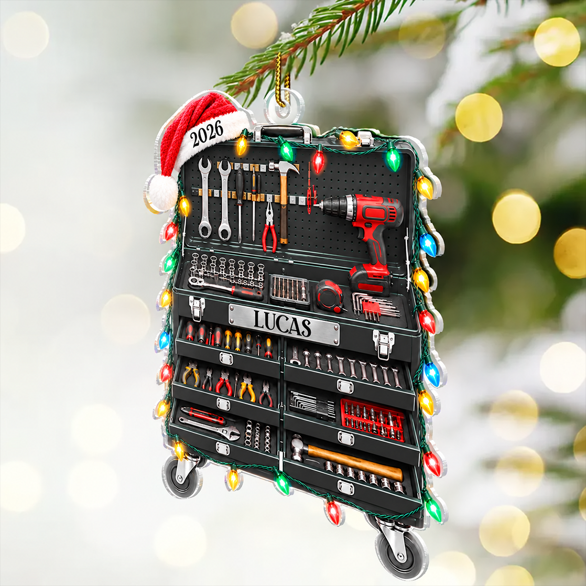 Christmas Gift For Mechanic Husband Dad - Personalized Tool Box Acrylic Ornament 055214bc-8f89-4b57-b1de-82212c32d613-2.png