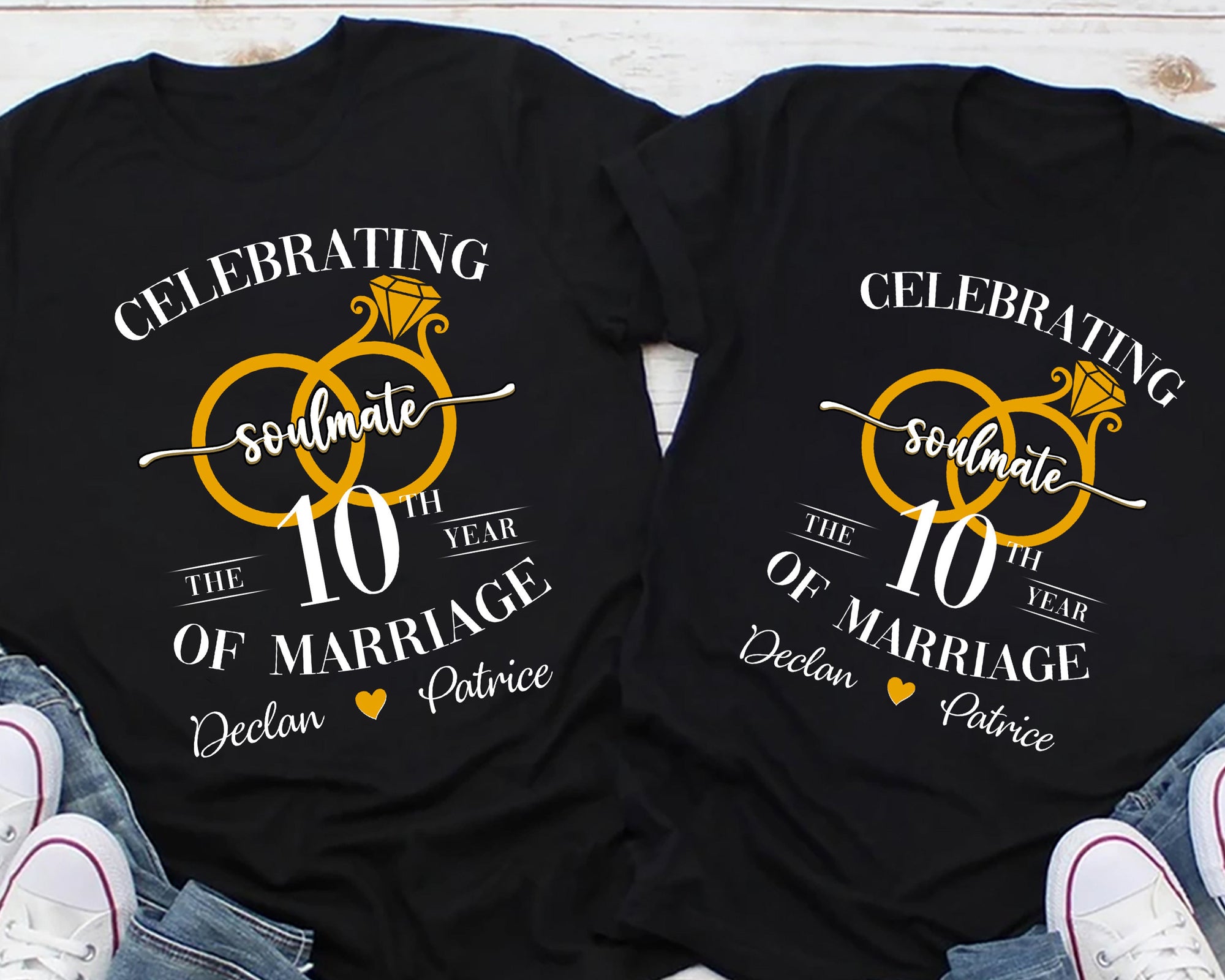 Celebrating Soulmate Marriage - Personalized Shirt - Gift For Couple, Anniversary Gift