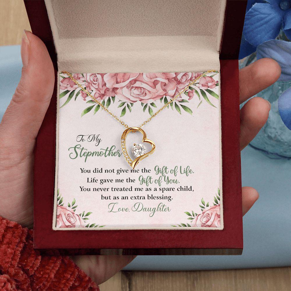 To My StepMom God Gave Me The Gift Of You Necklace With Message Card, Birthday Gift For Mom, Meaningful Gift For Mom, Love From Daughter. 1098.jpg