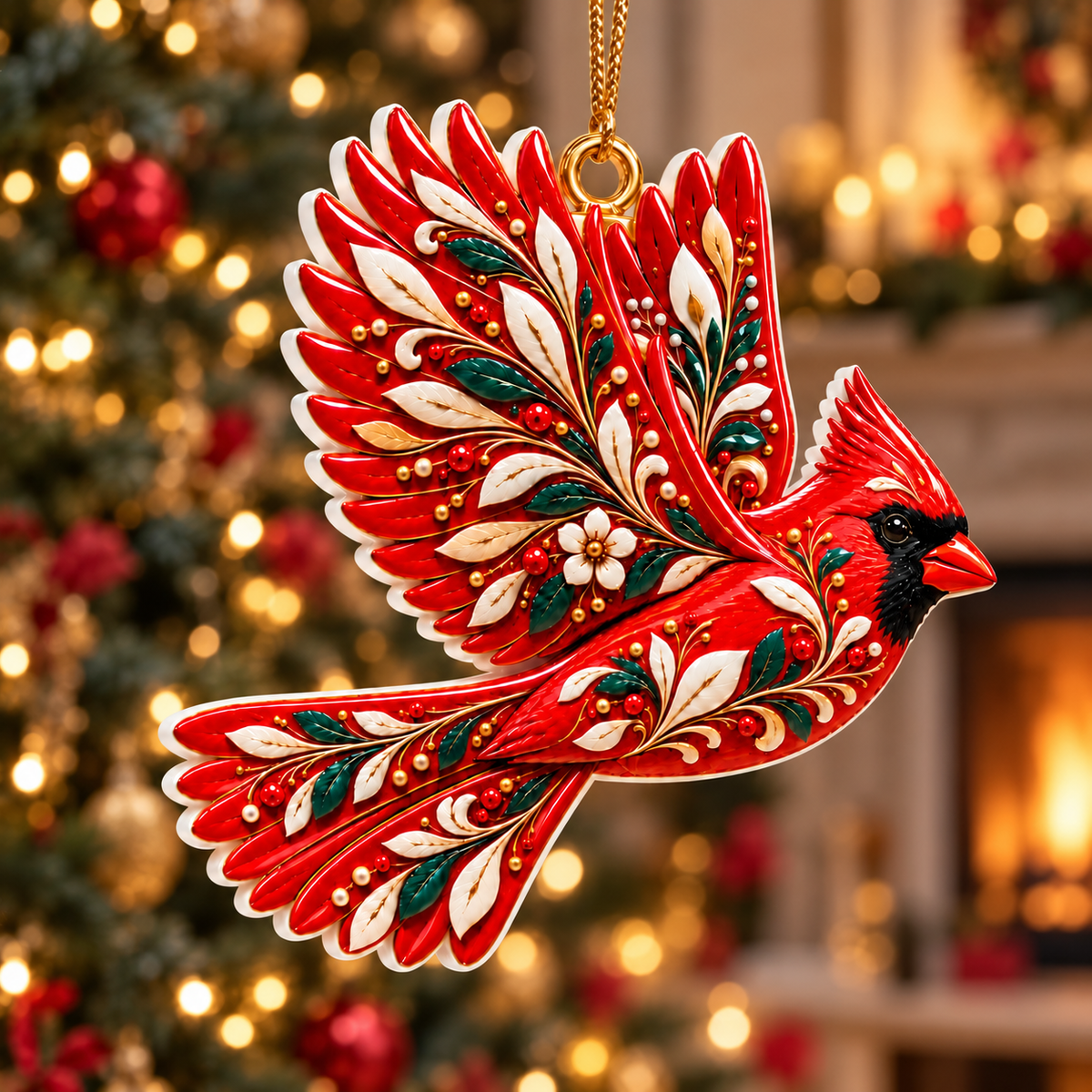 Cardinal 3D Relief Acrylic Ornament, Scandinavian Christmas Ornament, Red Cardinal Bird, Scandinavian Bird Christmas Ornament, Gift For Bird Lovers 14b663d7-1cfd-48b8-b866-cf634b853694-Chim-h-ng-y-treo-Gi-ng-Sinh.png