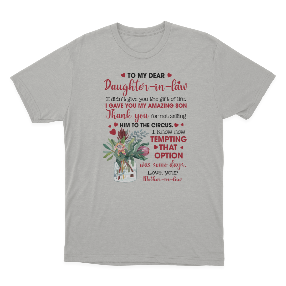 to My Daughter in Law T-shirt | to My Daughter in Law 1641970634008.png
