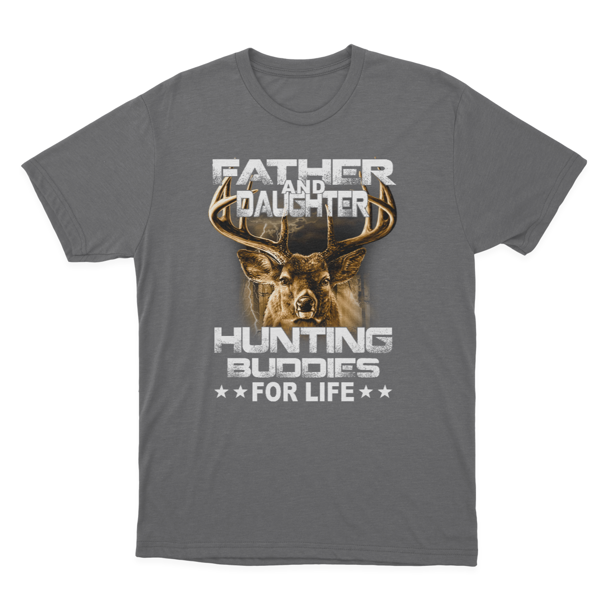 Father and Daughter Hunting Buddies for Life T-shirt Gift for Dad Kids T-shirt 1649921111677.png