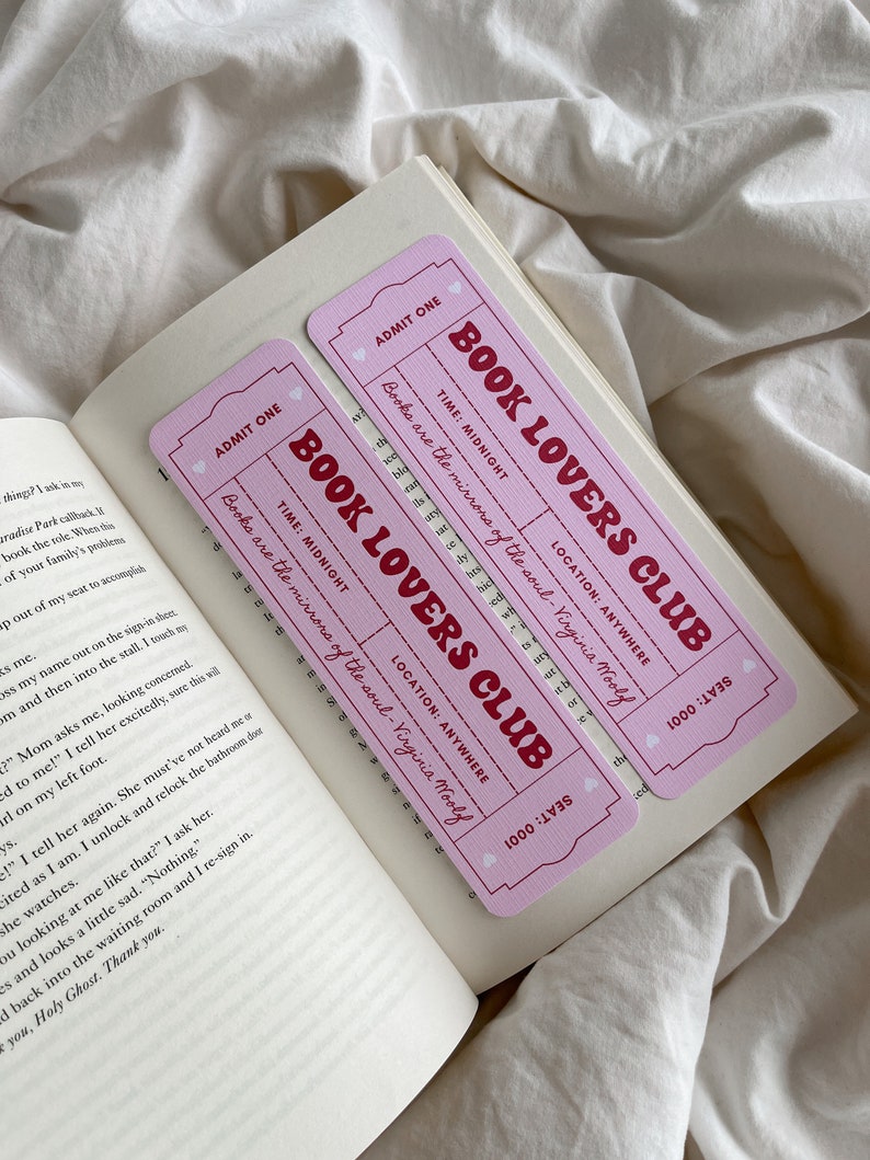 Book Lovers Club Bookmark Feminist Bookmark Bookmark Ticket Cute Bookmark Gift For Book Lover Book Club Female Book Club 1747991804159.jpg