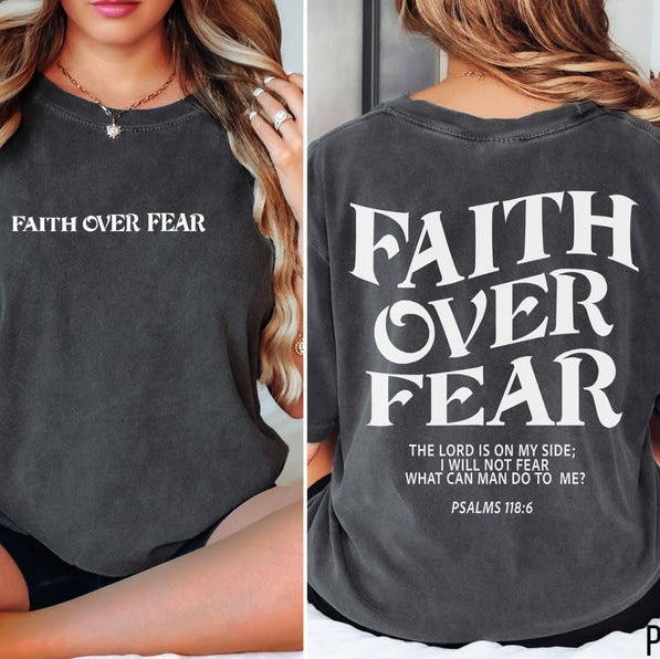Faith Over Fear Shirt Aesthetic Christian Shirt Bible Verse Tee Jesus Tshirt Church Shirt Trendy Shirt Religious Shirt 1750241627294.jpg