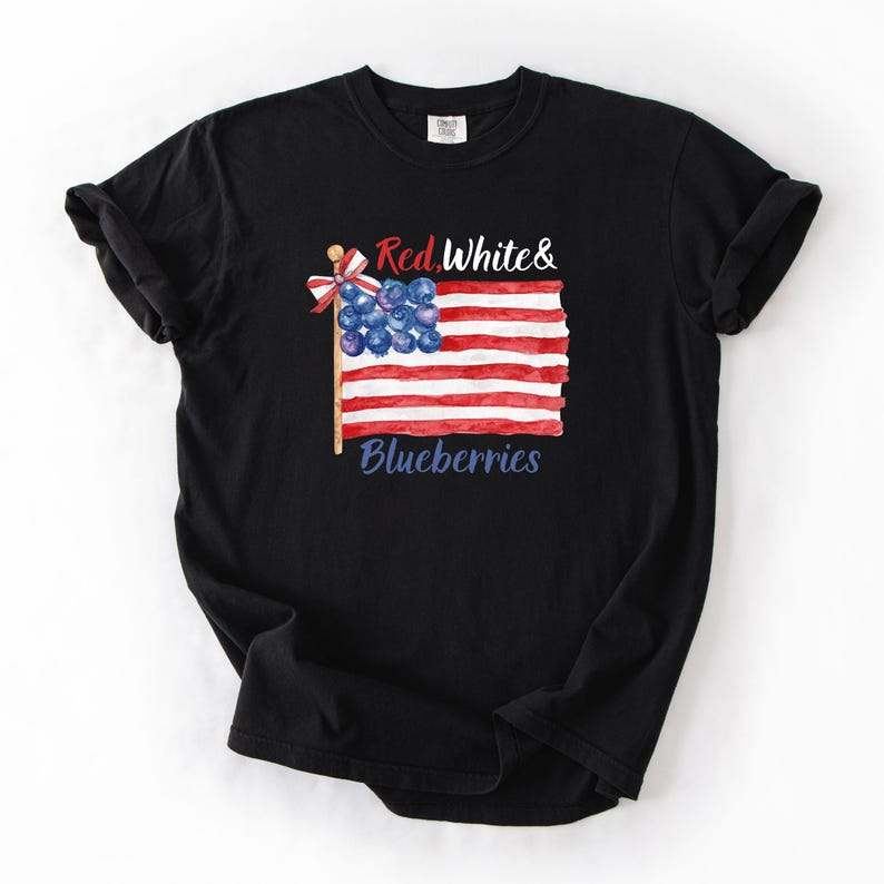 Red White And Blueberries T Shirt Blueberry Budget Charlie Kirk Inspired Usa T Shirt 1759738130986.jpg