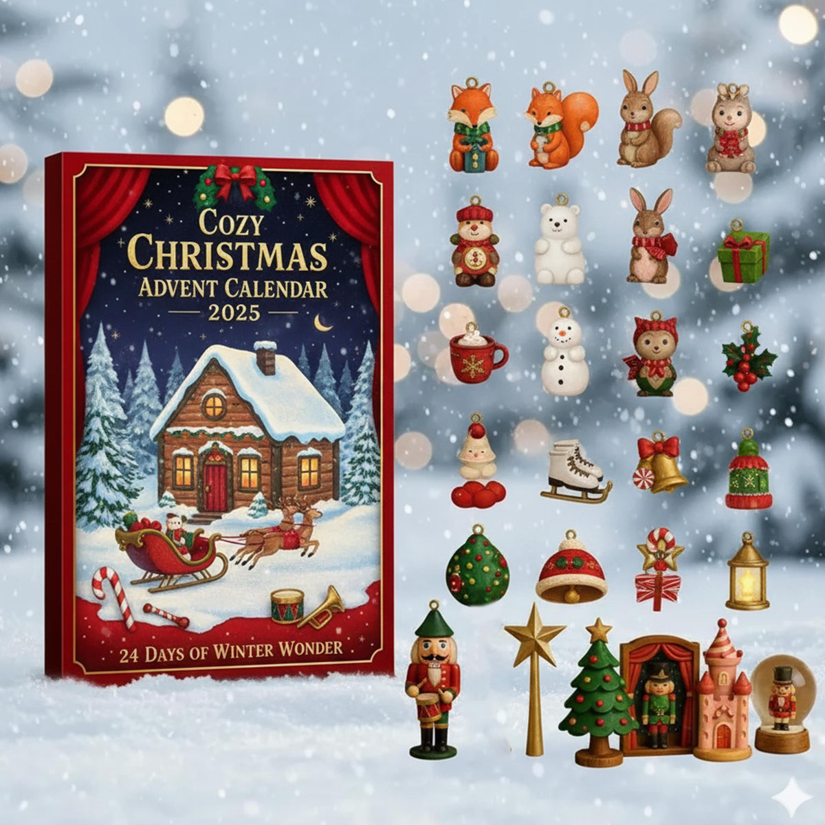Cozy Christmas Advent Calendar 2025 24 Days Of Winter Wonder Mini Holiday Ornaments Figurines Set Festive Gift For Christmas Lovers 1762507233867.jpg