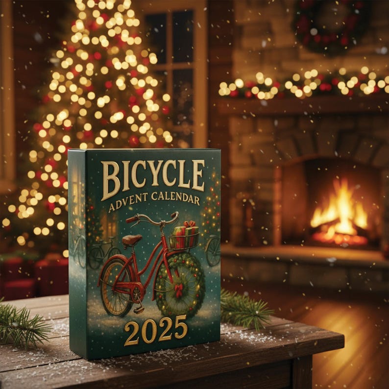 Bicycle Advent Calendar 2025 Christmas 24 Assorted Mini Bicycle Ornaments 1763455559205.jpg