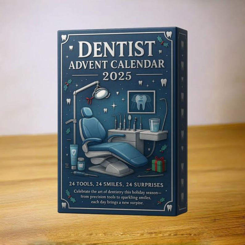 Dentist Advent Calendar 2025 Dental Ornaments Christmas Countdown Gift Dental Hygienist Gift Dental Assistant Gift Tooth Decor 1763538672418.jpg