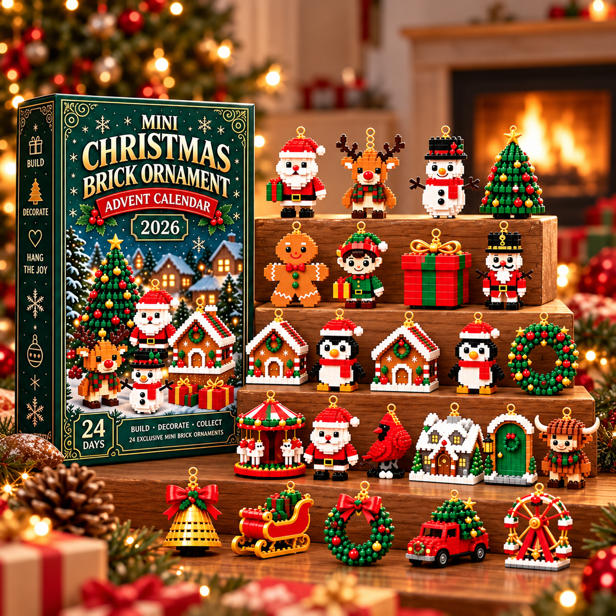 24 Mini Christmas Brick Ornament Advent Calendar 2026, DIY Building Block Countdown Kit, Holiday Stocking Stuffer, Xmas Tree Decor Gift 291f73a6-c01d-4e09-b62d-f404c6805fbe-b3d8fea3-18e0-4263-bd5c-a6ed1749cf5a.png