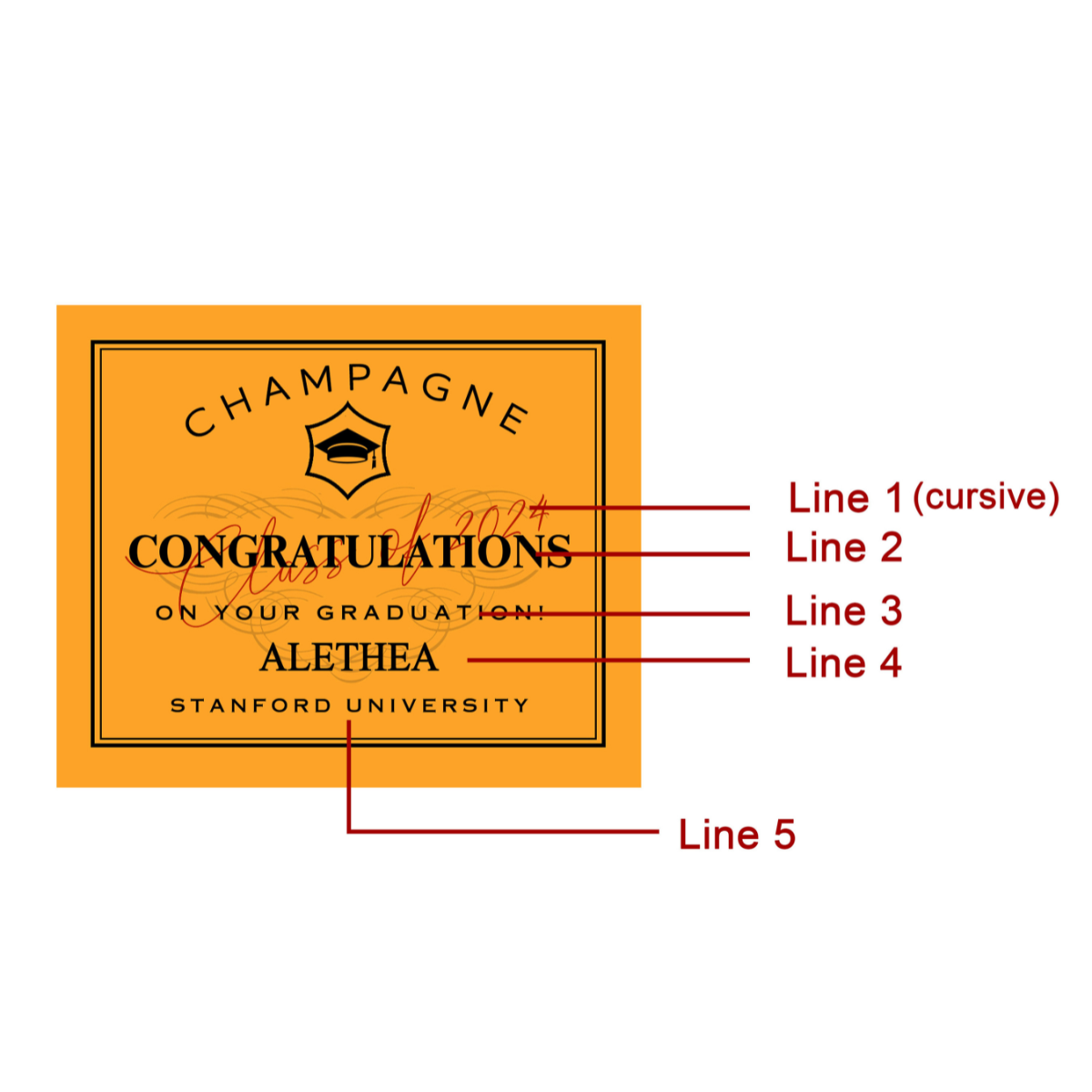 Custom Graduation Champagne Labels Graduation Gifts for Her, Graduation Wine Label College Graduation, Gift for Him Graduation Bottle Labels