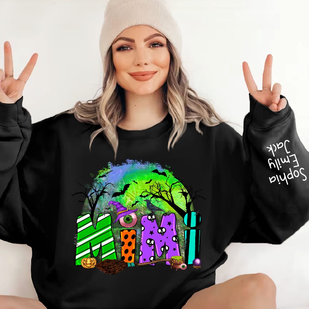 Halloween Mimi Trick Or Treat - Personalized Apparel - Halloween Gift For Grandma