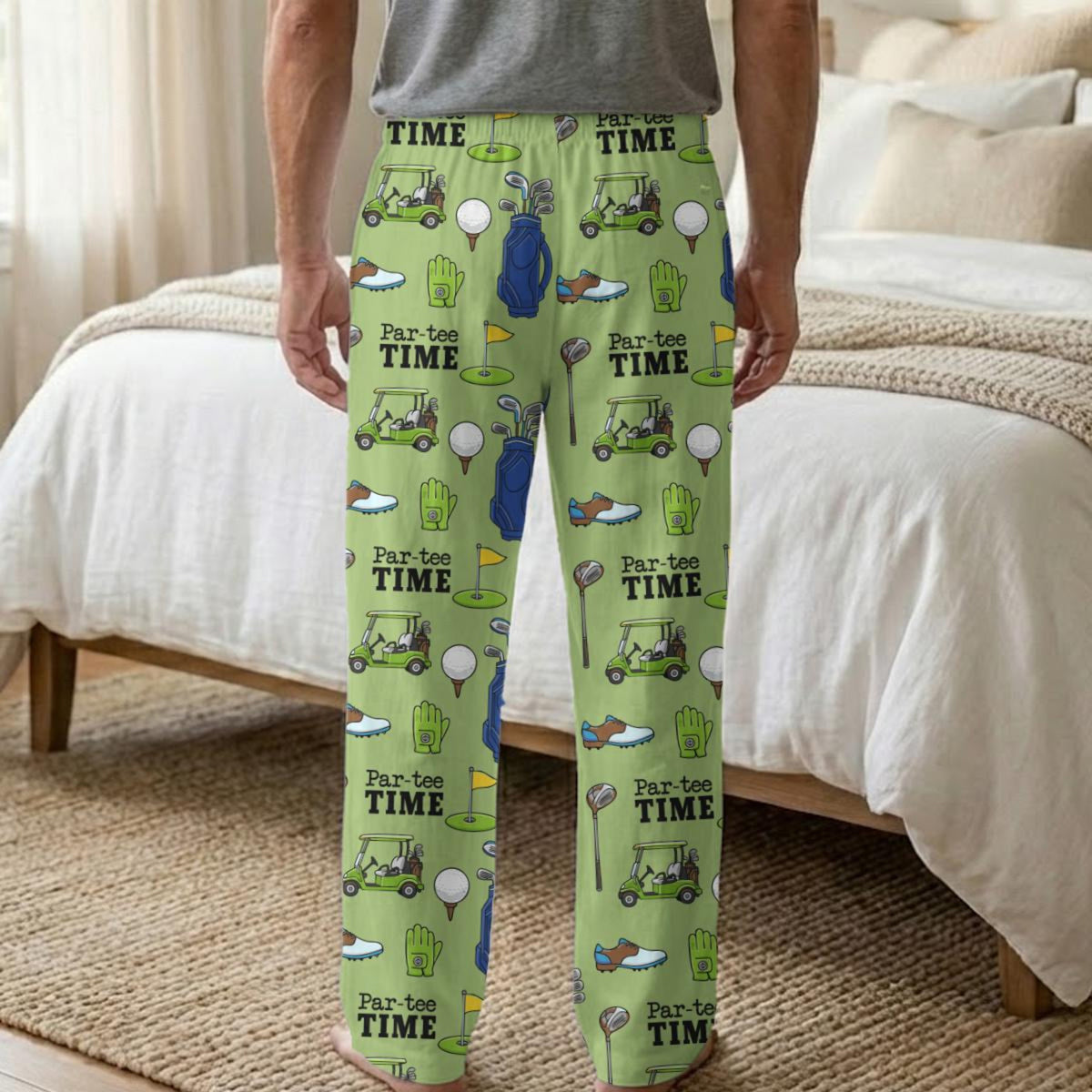 Par-tee Time Golf Pajama Pants, Funny Golf Lover Gift, Personalized Men's Golf Lounge Pants, Golfer Retirement Gift, Golfing Theme Sleepwear 3_b47414f0-baa4-4f3d-bb76-e8d9b087c48d.jpg