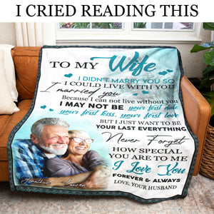 Gift For Wife Blanket, Wolf To My Wife Never Forget How Special You Are To Me Live Preview