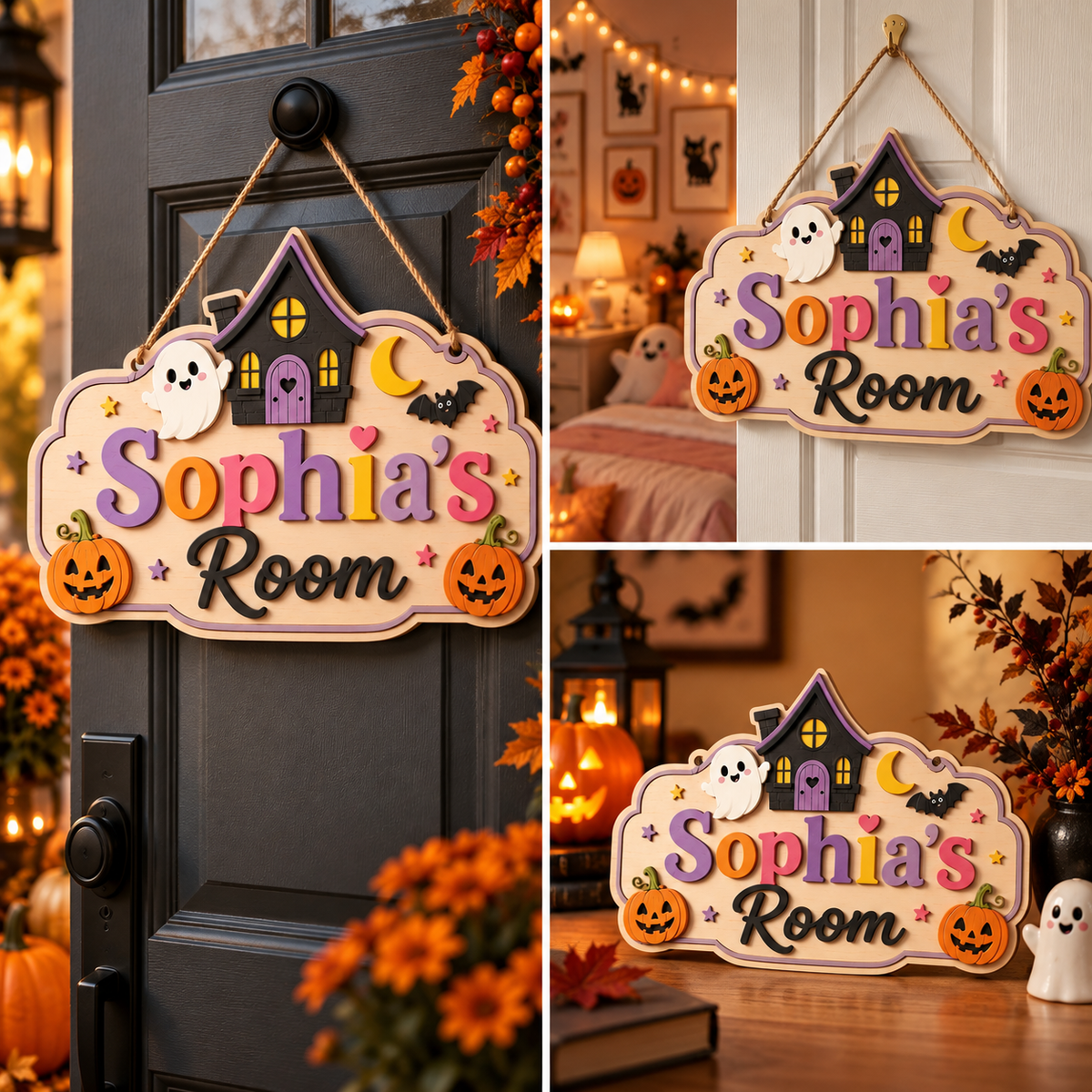 Personalized Halloween Kids Door Sign, Custom Name Room Decor, Haunted House Bedroom Door Hanger 47bc2c40-18bc-49d8-91c5-c6076669a9f5-r1.png