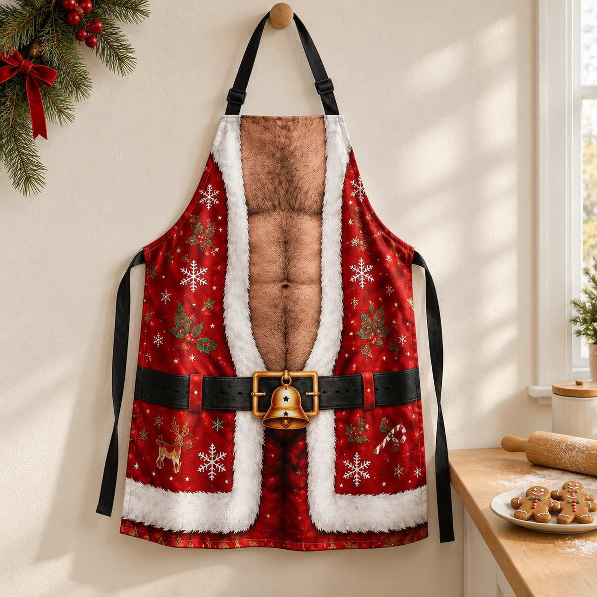 Funny Santa Apron, Men's Christmas BBQ Apron, Matching Holiday Cooking Outfit, Festive Grilling Gift, Personalized Family Present, Kitchen Gift 58e4bec3-aa5d-430a-bd26-7302d81b16b1-c4cf71aa-837e-4fca-bf74-248e10faef41.png