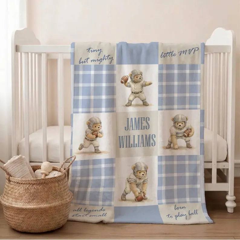 Personalized Football Baby Blanket, Teddy Bear Sports Nursery Decor, Soft Baby Boy Name Blanket, Custom Newborn Boy Gift, Football Nursery 5fc8c0d3-85fd-4a59-8ecb-d37027f6ffa4-fhgrt-2-.webp