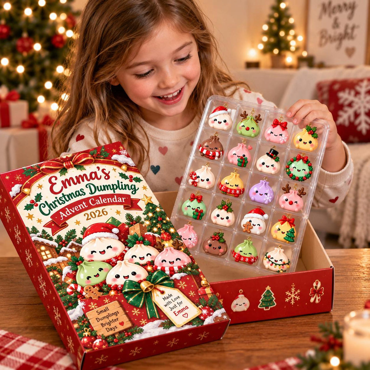 Personalized Christmas Dumpling Advent Calendar 2026, 24 Acrylic Dumpling Ornaments 614892f2-279c-462c-9e39-e025ea442738-il_1588xN.8617771013_hu4z.jpg