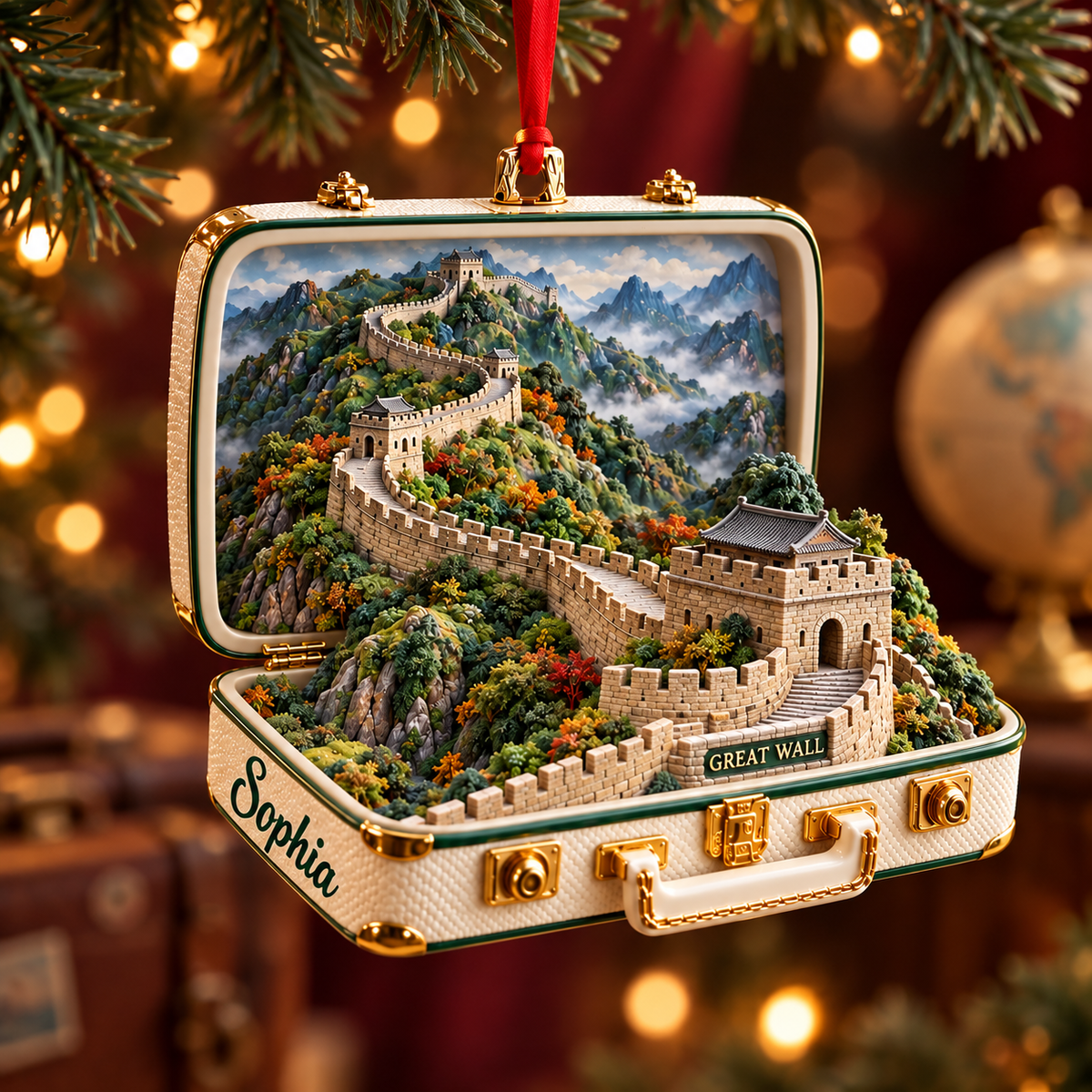 Personalized Great Wall of China 3D Suitcase Christmas Ornament – Travel Souvenir & Gift for China Lovers 6874da11-b6d1-4c0d-aca3-3fc9db225b06-Great-Wall-Christmas-Travel-Ornament-1.png
