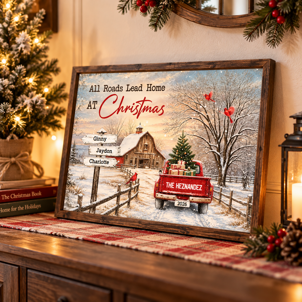 All Roads Lead Home At Christmas - Personalized Poster/Canvas 6933921f-1bfc-41e9-830b-b8decaeb9b83-chatgpt-4-.png
