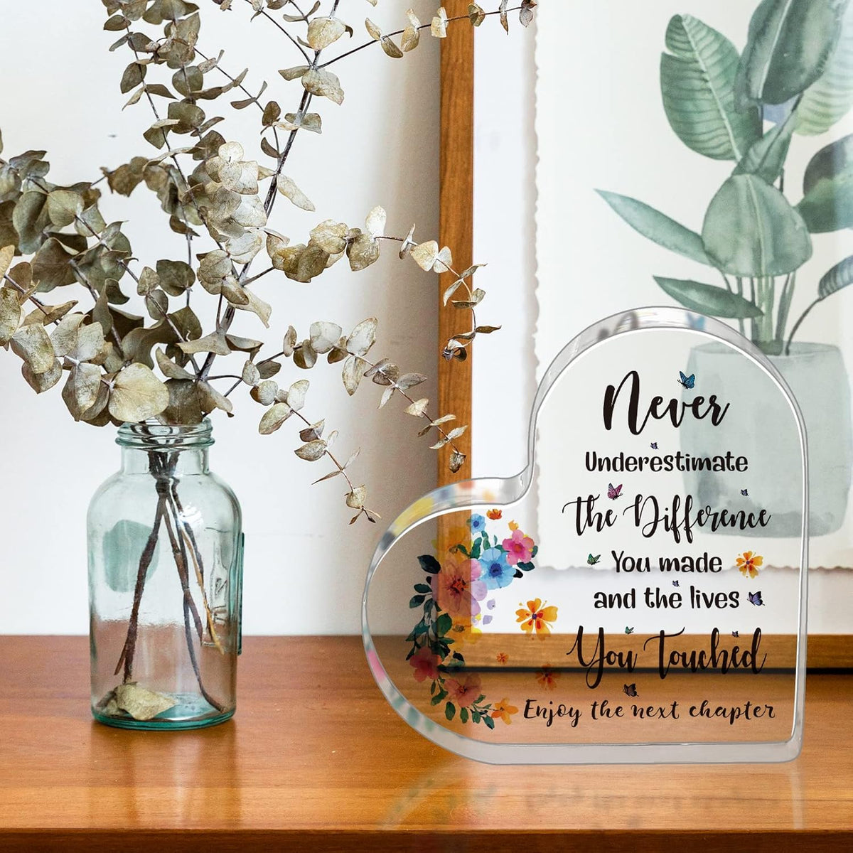 Retirement Gift for Women Coworker Leaving Gift Thank You Gifts for Friends Boss Leader Manager Supervisor Mom Grandma Employee Teacher Appreciation Gift Retired Decorative Signs Plaques