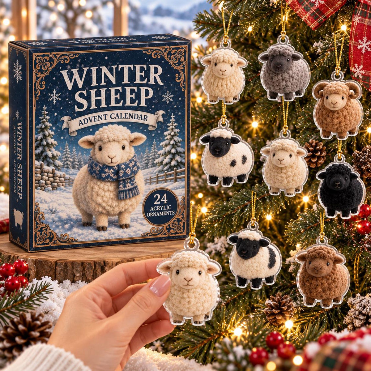 Sheep Advent Calendar 2026, Christmas 24 Days Advent Calendar, Acrylic Sheep Ornaments, Sheep Lover Gift, Farm Animal Gift, Christmas Decor 88e95a11-5ec2-413b-abbe-e932e1e03293-il_1588xN.8509720090_iefw.jpg