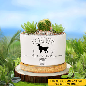 Custom Dog Breed Memorial Planter, Dog Memorial Plant Pot, Loss of Pet Gift, Personalized Gift Plant Pot, Loss of Dog,Pet Memorial Keepsake