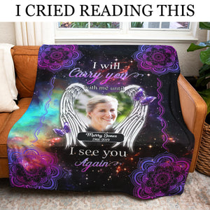Until I See You Again Personalized Photo Blanket Memorial