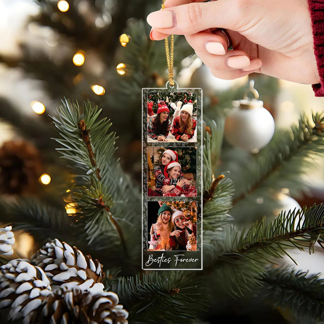 Custom Photo Strip Ornament, Personalized Photo Strip Christmas Ornament 2025, Family Photo Frame Ornament, Family Keesake, Family Xmas Gift a5145df0-5def-4ace-9f07-4ea7e40be476-9.webp