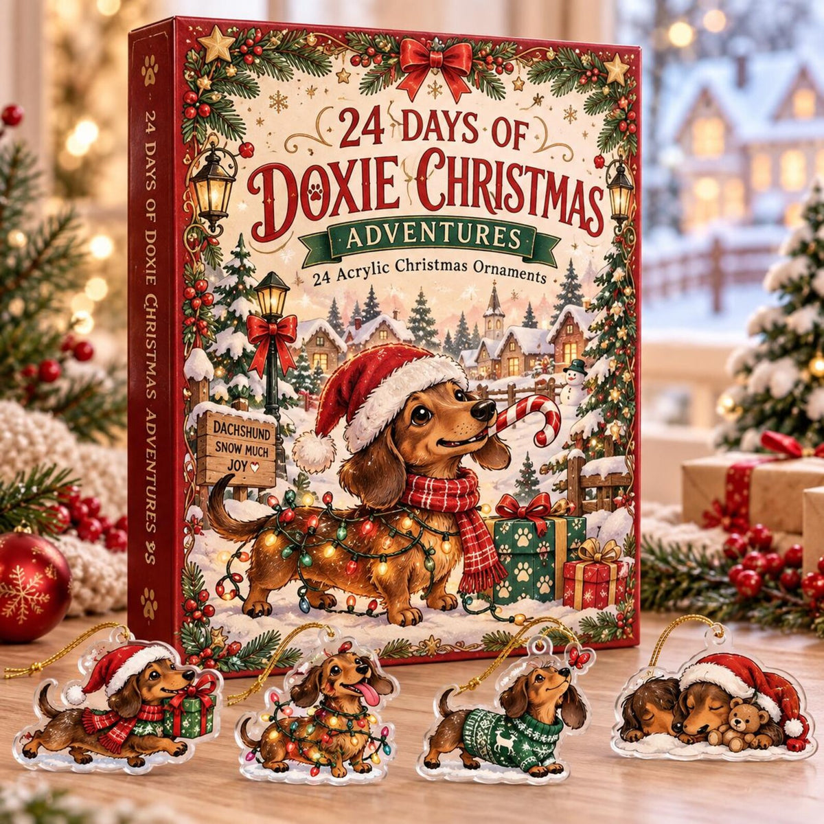 Dachshund Christmas Advent Calendar, 24 Acrylic Ornaments, 2026 Holiday Countdown af29cb2b-7cf0-4767-b78d-a105038e7764-il_1588xN.8595680182_nstz.jpg