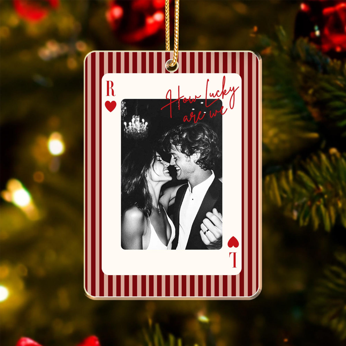Personalized Striped Playing Card Couple Photo Ornament: Anniversary Gift, How Lucky We Are, Gifts for Boyfriend, Husband bb30acb7-e50f-4ff6-93c2-df096cbd131f-10.jpg