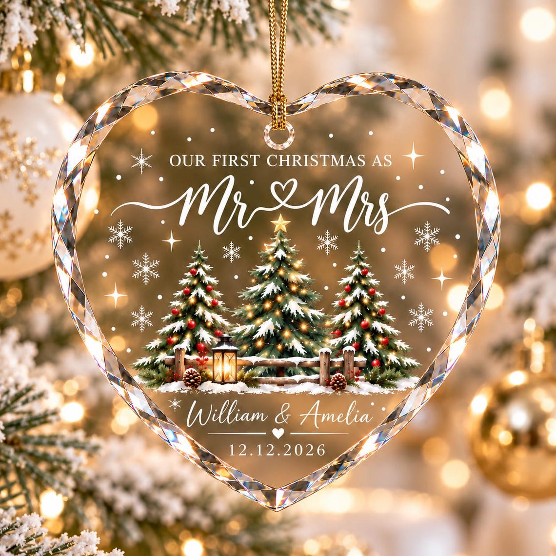 Personalized First Christmas Married Glass Ornament, Our First Christmas as Mr and Mrs, Newlywed Gift with Names & Date c1d9e76f-53bb-45cf-8822-20a7eaf6b4fd-9.jpg