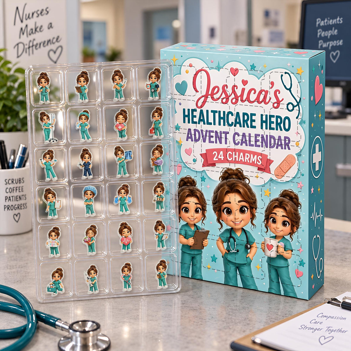 Personalized Healthcare Hero Advent Calendar: Custom Photo Nurse Blind Box 24 Charms d8d22caf-b2e1-46e3-84bf-5356c27d4866-il_fullxfull.8540872607_i0z3.jpg