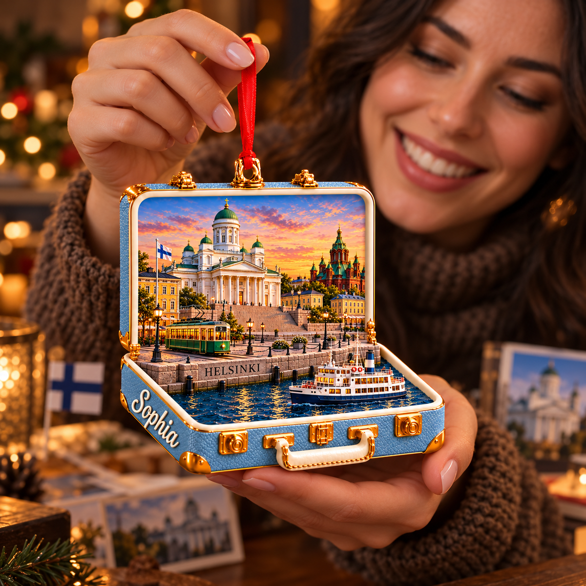 Personalized 3D Helsinki Cathedral Suitcase Christmas Ornament – Helsinki Finland Travel Souvenir & Gift for Helsinki Lovers da572838-61a2-401c-8f03-d9dbdc37d999-Personalized-Helsinki-Keepsake-Gift-2.png