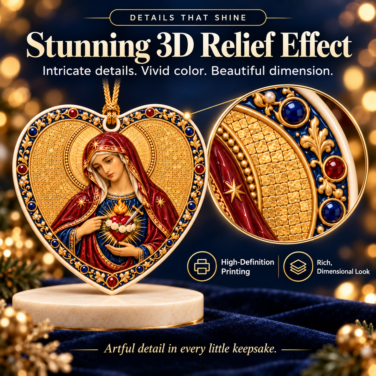Jesus the Good Shepherd – Heart-Shaped 3D Ceramic Ornament | Cathedral-Inspired Sacred Décor & Christian Gift def72e3e-5789-49b0-96bd-095f428a4c85-Tr-i-tim-g-m-3D-tinh-x-o-1.png