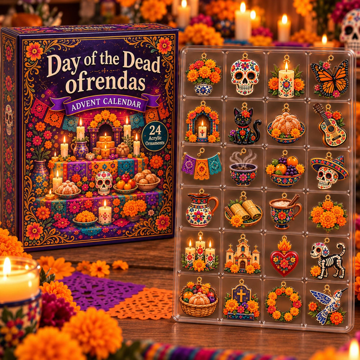 Day of the Dead Blind Box, 24 Acrylic Ornaments Advent Calendar, Dia de los Muertos Decor, Christmas Gift, 2026 Day of Dead e63630bf-bbeb-45fb-891a-134dceae53c2-il_fullxfull.8649218483_3dhy.jpg