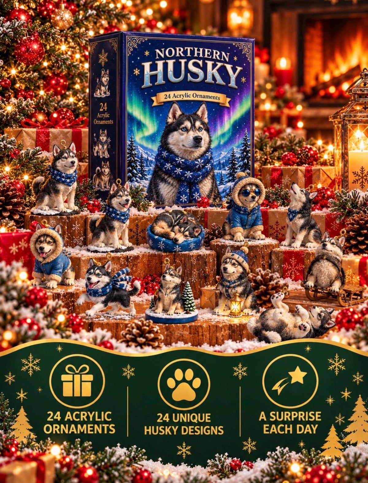 Husky Advent Calendar 2026, 24 2D Acrylic Dog Ornaments, Winter Wonderland Christmas Decor, Dog Lover Gift f96a8e9c-b678-4155-b30a-6543c7e77ce8-il_1588xN.8597564780_i0nr.jpg