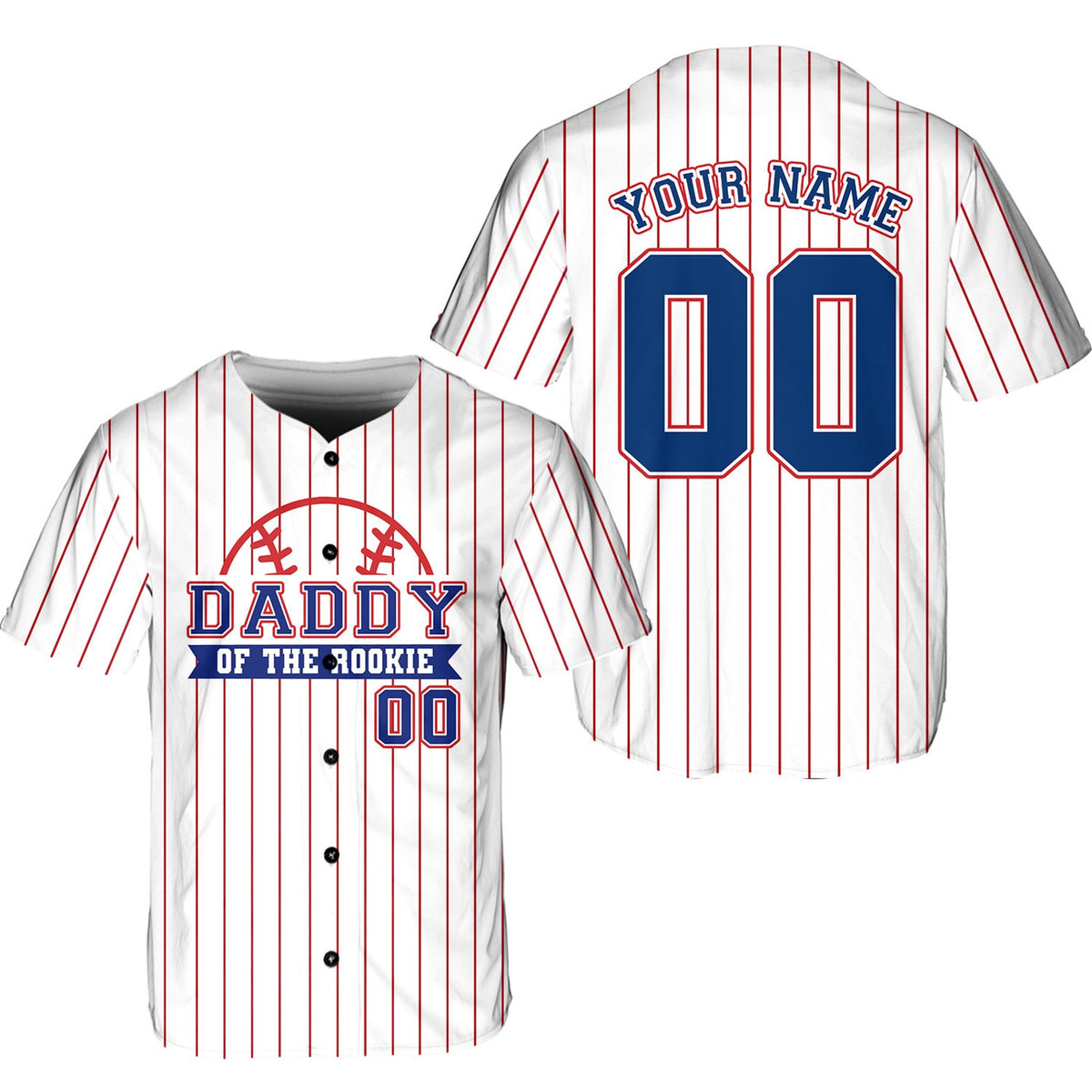 Personalized Mommy Daddy Of the Rookie Baseball Jersey, Custom Name Number Shirt, Rookie Of The Year Jersey, Family Matching Outfits