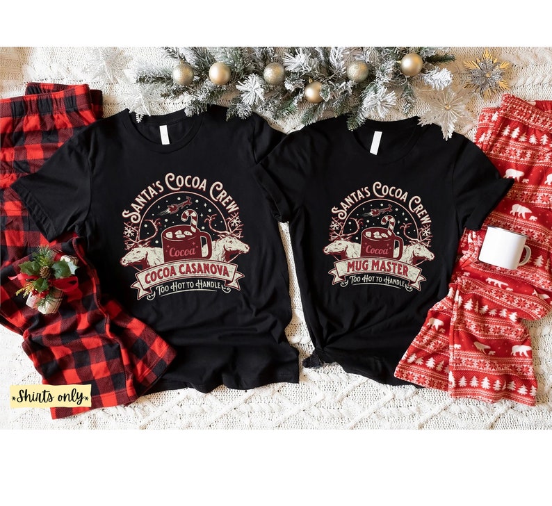 Family Hot Cocoa Shirts, Family Christmas Pajamas Set, Family Christmas Holiday Treats, Christmas Pjs Family Set, Matching Christmas Shirts