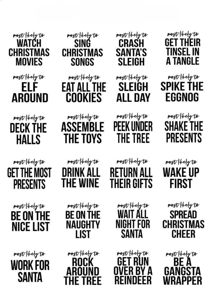 Family Christmas Shirts, Most Likely to, Christmas Party Shirt, Christmas Pajamas, Funny Christmas Shirt, Company Christmas Shirt, Group tee