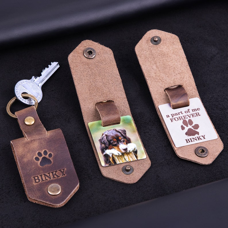 Dog loss gift, Custom dog keychain with picture, lost of dog keychain, in a memory of dog gift, remembrance keychain