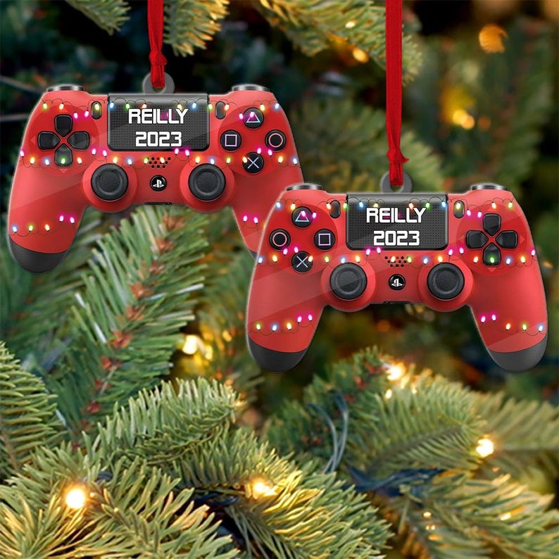 Personalized Gaming Hand Play Christmas Ornament 2024, Gaming Hand Play Keepsake, Gift For Gamer, Gamer Lover - Xmas Tree Hanging Decoration