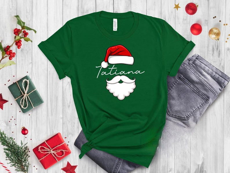 Custom Family Christmas Name Shirt, Santa's Hat Family Christmas Sweatshirt, Personalized Christmas Family Hoodie, Christmas Sweatshirt