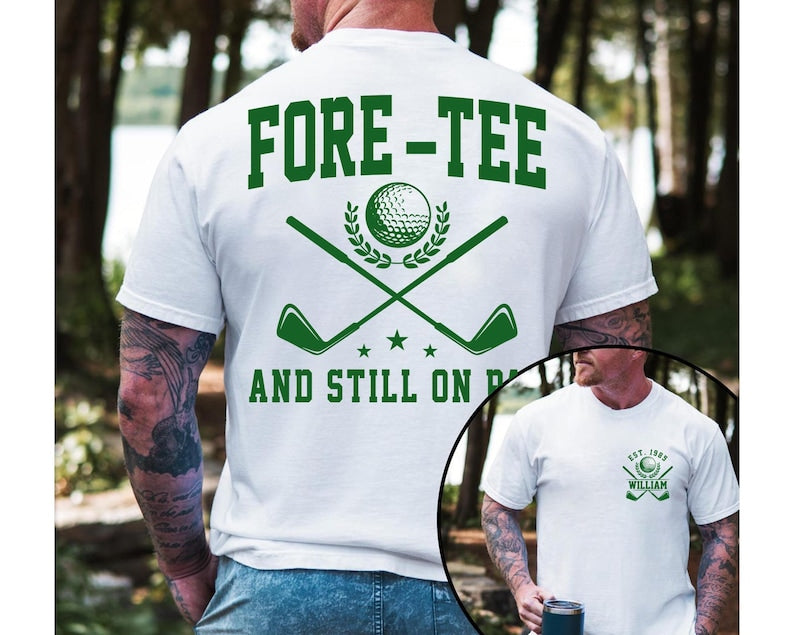 40th Birthday Golf Shirt: Personalized Tee for Dad