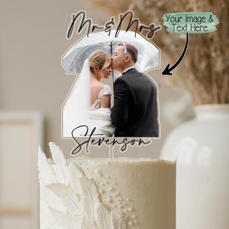 Custom Printed Cake Topper, Photo Cake Topper, Acrylic Cake Topper, Printed Topper, Wedding Cake Topper, Birthday Cake Topper, Logo Topper