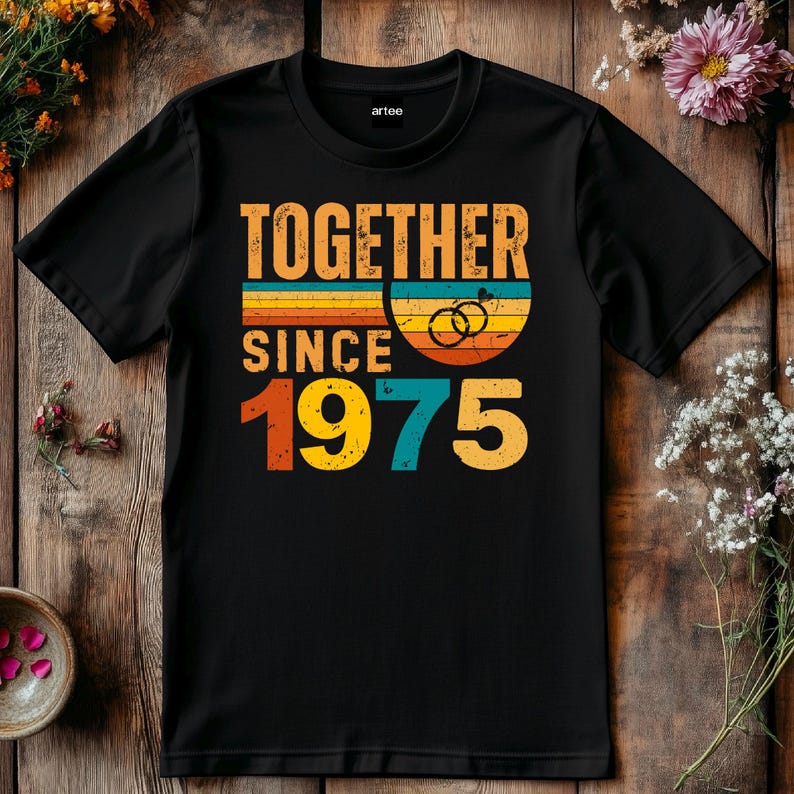 50 years married gift, 50th anniversary, 1975 anniversary gift, golden anniversary, golden wedding gift, 50th wedding present, anniversary