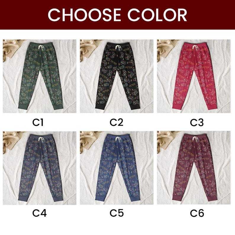 Video Game Custom Name - Personalized Sweatpants, Gamer Gift, Gaming Gift, Streamer Gift, Game Controller, Gift for Men, Gaming Sweatpants