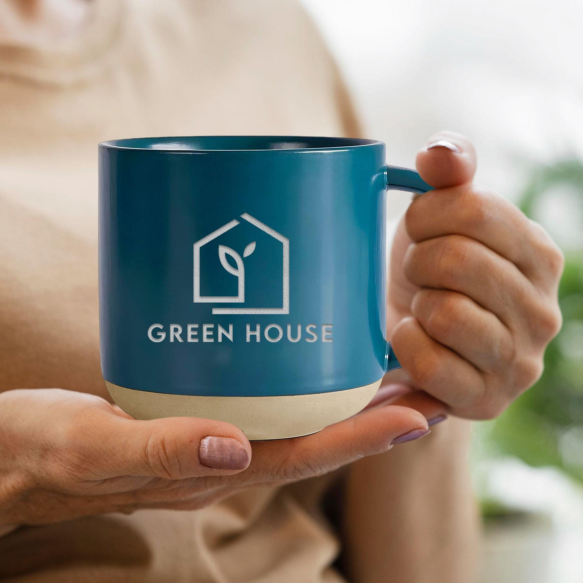 Custom Logo Coffee Mug Personalized Gift, Personalized Bussiness Mug, Company Pottery Mug, Engraved Logo Mug, Employee Appreciation Gifts