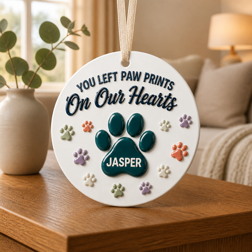 You Left Paw Prints – Personalized Personalized 3D Ornament – Memorial Gift mockup-product-6aa3ab17ebd8b405f1e58711.png